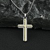 201 Stainless Steel Pendant Necklaces NJEW-C034-43A-AS-2