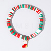 Christmas 304 Stainless Steel Enamel Charm Bracelets AH2991-12-1