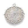 Tibetan Style Alloy Pendant Cabochon Settings LS-TIBE-T003-08AS-NR-2