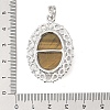 Natural Tiger Eye Pendants G-A226-03P-04-3