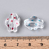 Printed Transparent Acrylic Beads TACR-T029-11M-4
