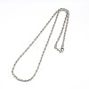 Fashionable 304 Stainless Steel Rope Chain Necklace Making STAS-A028-N052-2