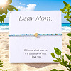 Mother's Day Adjustable Brass Bead Braided Bead Bracelets YE2550-11-2
