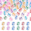 50Pcs Acrylic European Beads MACR-TADJ0001-13Z-2