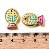Baking Paint Glass Enamel Beads GLAA-B035-01C-4