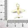 Brass Enamel Pendants KK-V011-24G-3