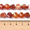 Natural Red Banded Agate Beads Strands G-C267-B11-5