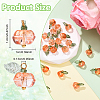 20Pcs Transparent Glass Charms PALLOY-YW00094-3