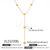 316L Surgical Stainless Steel Y Tassel Necklaces for Women FS-WGE9B28-19-1