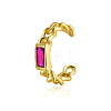 Geometric Rectangle Fashionable Silver Clip-on Earrings with S925 Silver Chain Charm XA9754-9-1