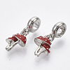 Alloy European Dangle Charms X-MPDL-T004-17P-2