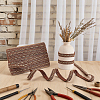 Polyester Centipede Braided Wavy Ribbon OCOR-WH0070-319B-4