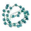 Synthetic Turquoise Dyed Beads Strands G-F513-02A-01-2