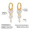 304 Stainless Steel Oval Chandelier Earrings DG6288-1-2