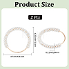 ABS Imitation Pearl Bag Handles AJEW-CL0005-82-2