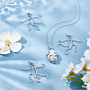 4Pcs Brass Pendant Cabochon Settings KK-WR0001-96B-P-4
