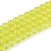 Baking Paint Glass Beads Strands DGLA-Q023-8mm-DB20-1