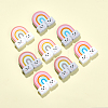 6pcs 3 colors Silicone Beads SIL-CA0001-25-4