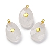 Natural Quartz Crystal Pendants G-B089-01G-02-1