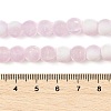 Frosted Crackle Glass Beads Strands GLAA-U001-6mm-M03-4