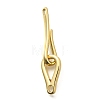 Brass Hook and S-Hook Clasps KK-S508-25G-1