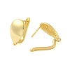 Brass Hoop Earrings Findings KK-B089-38G-2