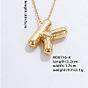 Stainless Steel Party Balloon Letter Pendant Cable Chain Necklaces for Women YF1942-11-1