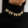 Alloy & CCB Plastic Bowknot Link Chain Necklaces FS-WG4655B-10-1