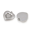 304 Stainless Steel Pendant Cabochon Settings STAS-L022-533P-2