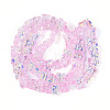 Baking Paint Electroplate Transparent Glass Beads Strands EGLA-N020-05E-2