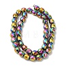 Electroplated Non-Magnetic Synthetic Hematite Beads Strands G-P518-05D-01-2