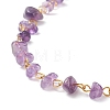 Natural Amethyst Chips Beaded Necklaces NJEW-JN04061-01-2