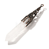 Natural Quartz Crystal Pointed Big Pendants G-P560-02R-01-2