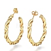 304 Stainless Steel Half Hoop Earrings EJEW-F257-09G-1