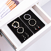 Rectangle Velvet Jewelry Display Trays for Rings ODIS-WH0113-14A-5