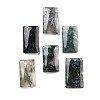 Natural Moss Agate Pendants G-H007-04-1