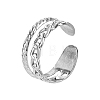 Stainless Steel Hollow Chain Cuff Rings AF3272-2-1