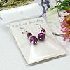 Stylish Glass Pearl Calabash Dangle Earrings EJEW-JE00422-3