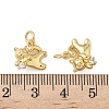 Brass Micro Pave Cubic Zirconia Pendants KK-P325-13A-G-3