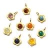 Natural & Synthetic Mixed Stone Pendants PALLOY-JF05812-01-1