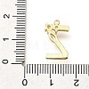 Brass Micro Pave Cubic Zirconia Pendants KK-M310-01G-26-3