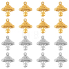 16Pcs 2 Colors 304 Stainless Steel Machine Polishing Charms STAS-DC0011-66-1