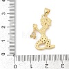 Brass Micro Pave Cubic Zirconia Pendants KK-D317-125G-3