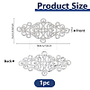 Brass Crystal Rhinestones Ornament Accessories for Chain Belts KK-WH0816-001-2