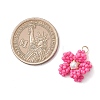 Glass Seed Beaded Pendants PALLOY-MZ01246-01-2