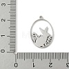 304 Stainless Steel Pendants STAS-Q354-02B-P-3
