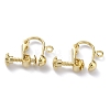 Brass Clip-on Earring Findings KK-Z007-21G-2