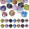 14Pcs 7 Colors Handmade Porcelain Pendants PALLOY-PH01940-1
