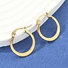 304 Stainless Steel Hoop Earrings EJEW-F105-23G-1