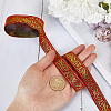 Ethnic Style Embroidery Polyester Ribbons OCOR-WH0070-86A-3